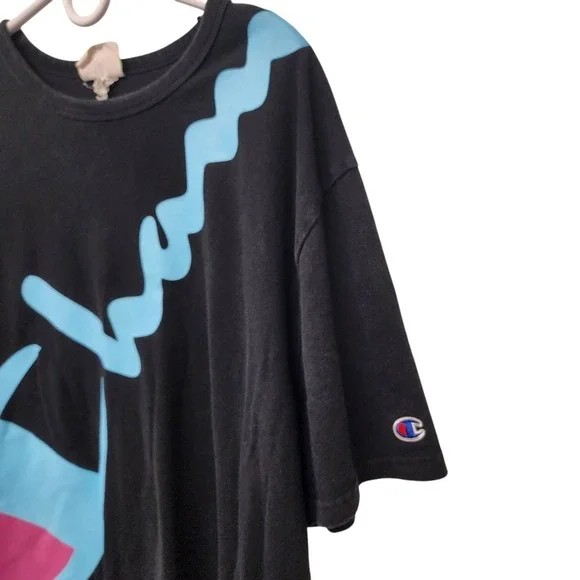 Champion Mens Black T-shirt‎ size xl - Picture 6 of 8